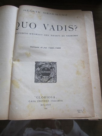 Quo vadis?(1) Prezzo: 50 euro + eventuali spese di spedizione